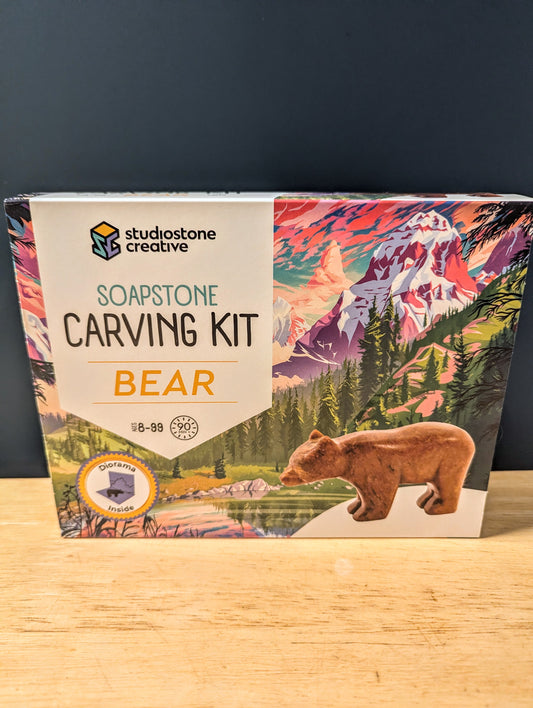 Studio Creative Soap Stone Carving Kits-Bear