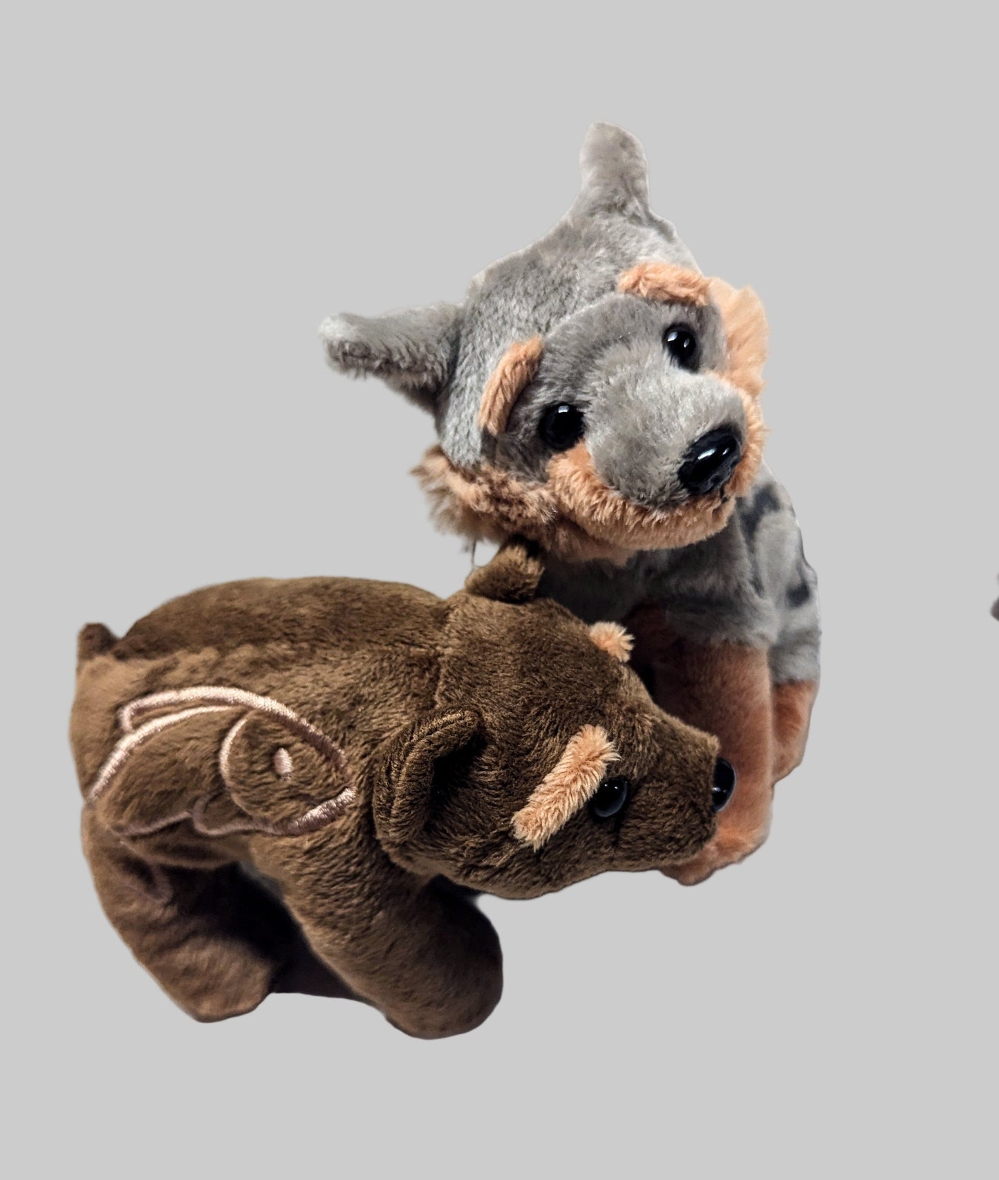 Set of 2 Puppet Stuffed Animals