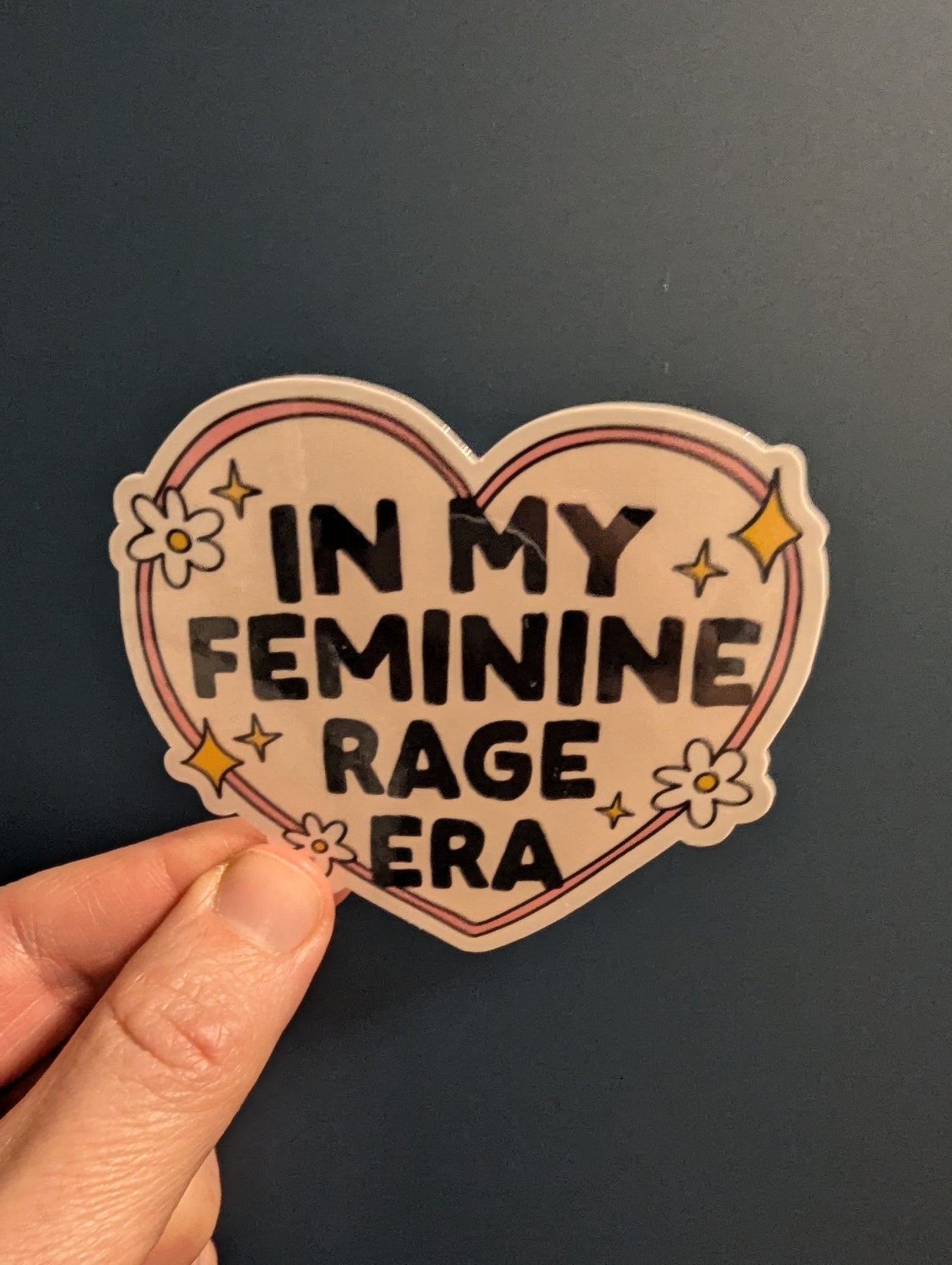 Moonlit Creations In My Feminine Rage Era Vinyl Sticker
