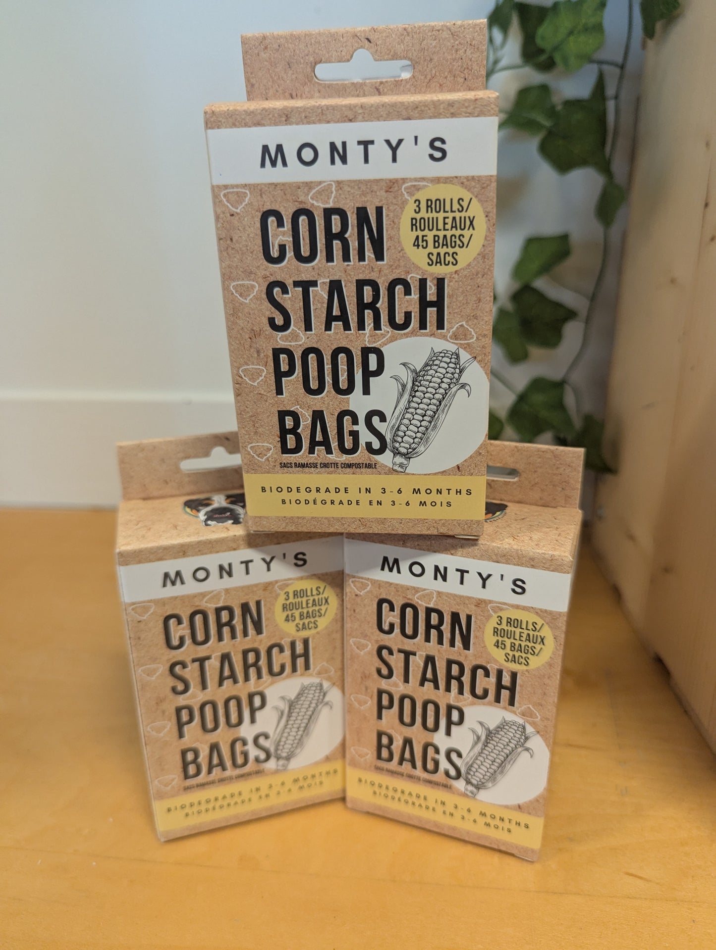 Monty's Corn Starch Poop Bags