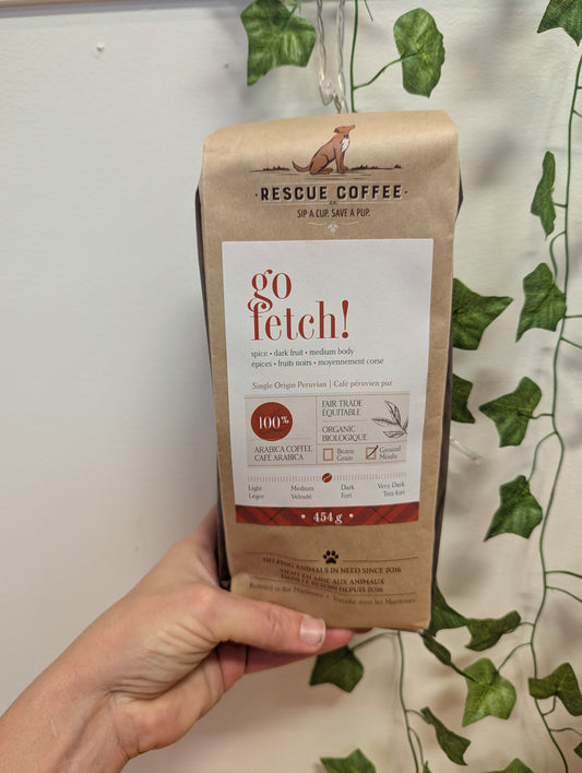 Rescue Dog Ground Coffee-"Go Fetch" Medium/Dark Roast