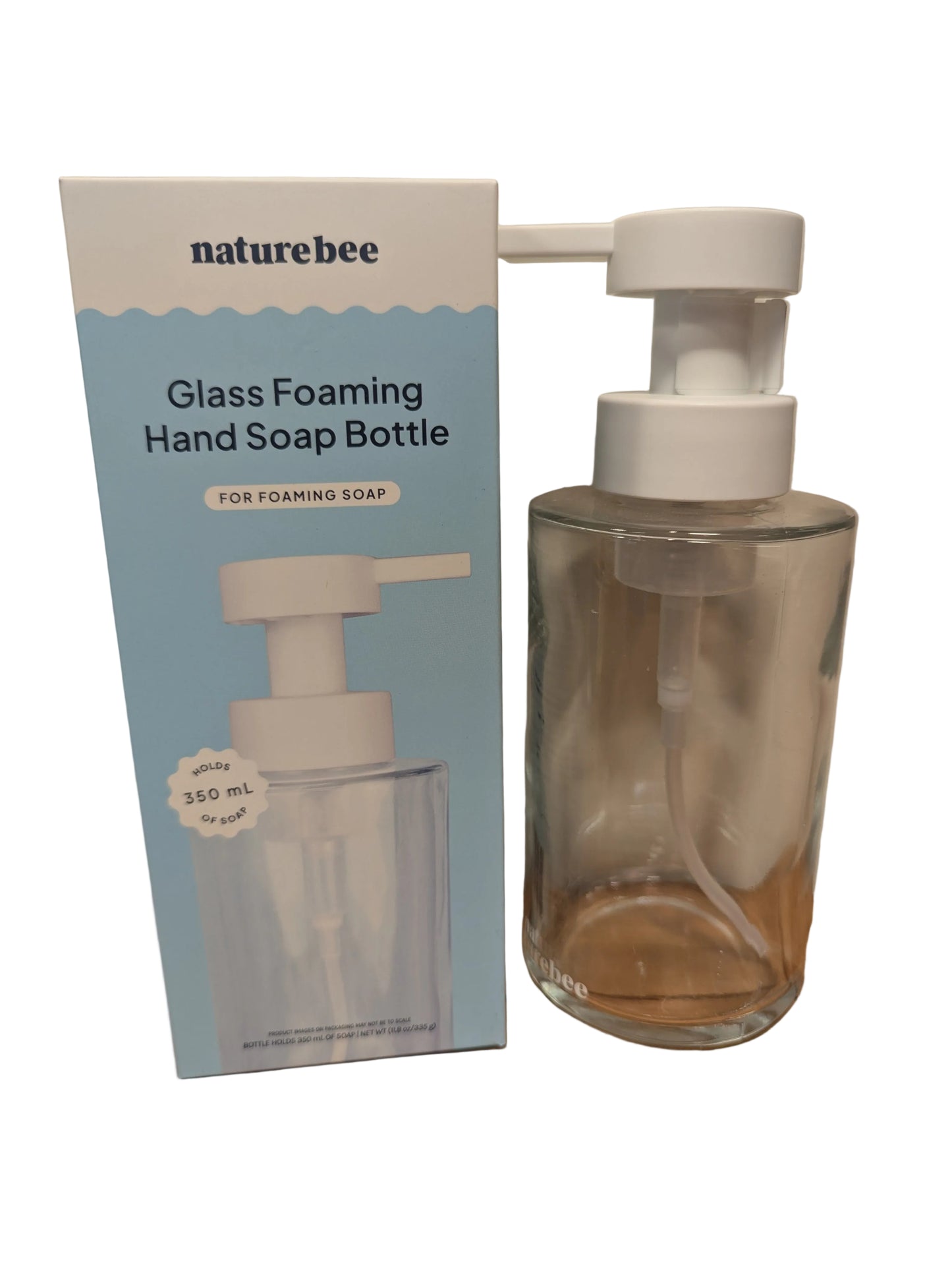 Nature Bee Glass Foaming Hand Soap Bottle