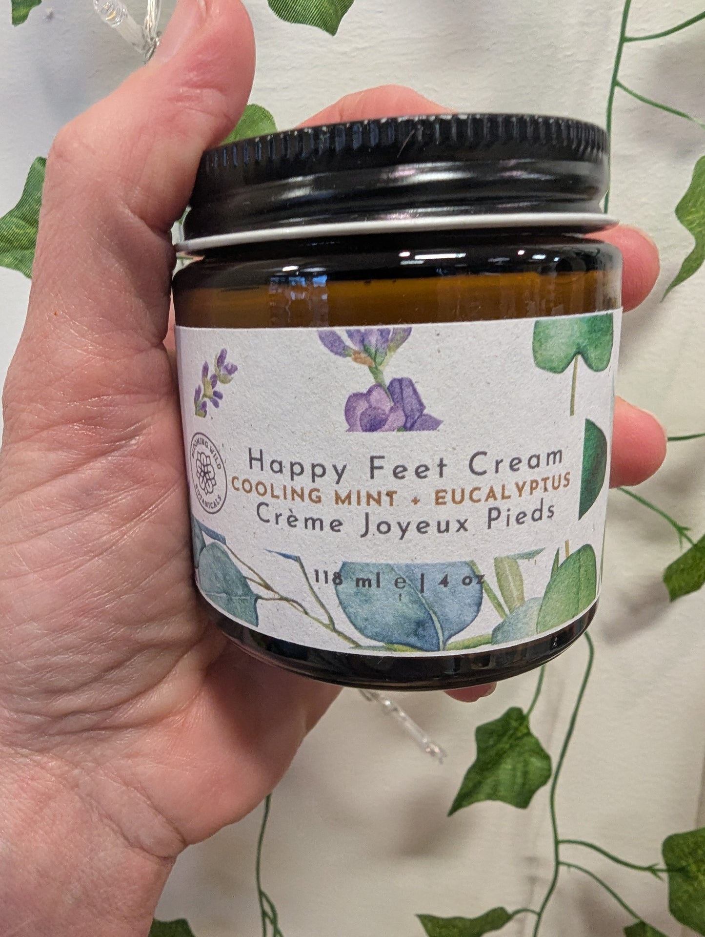 Blooming Wild Botanicals Happy Feet Cooling Mint Foot Cream