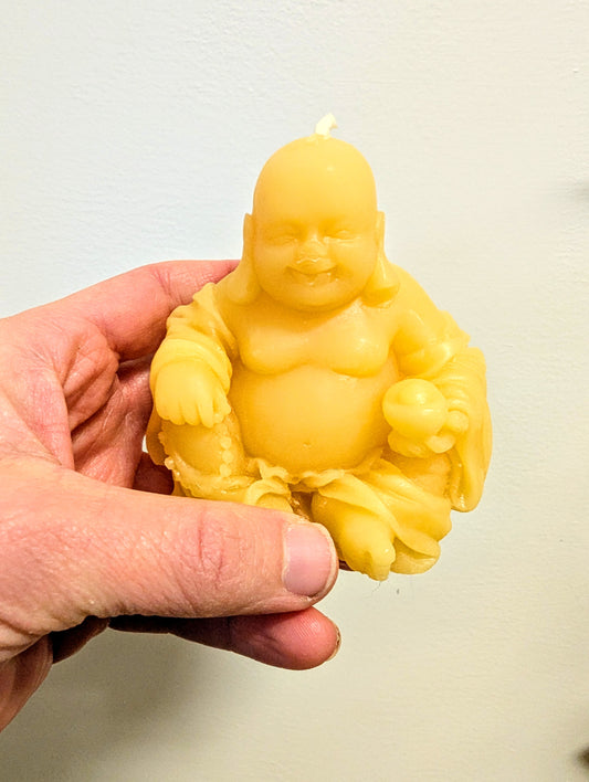 Happy Budha Beeswax candle