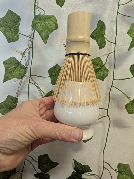 Bamboo Matcha Whisk and Holder