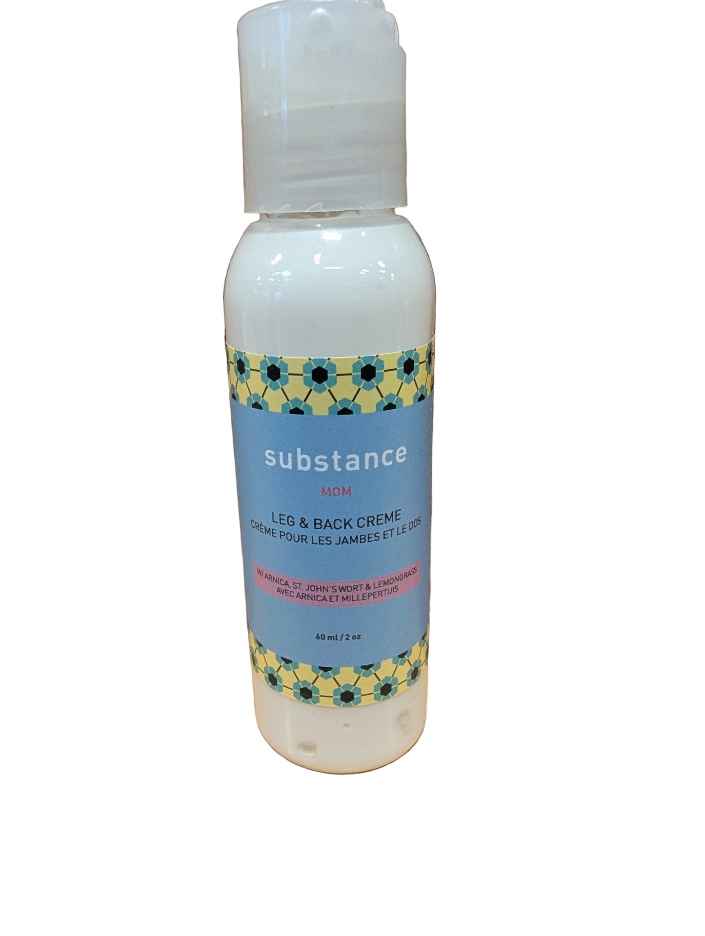 Substance Leg and Back Cream For Tired Sore Muscles