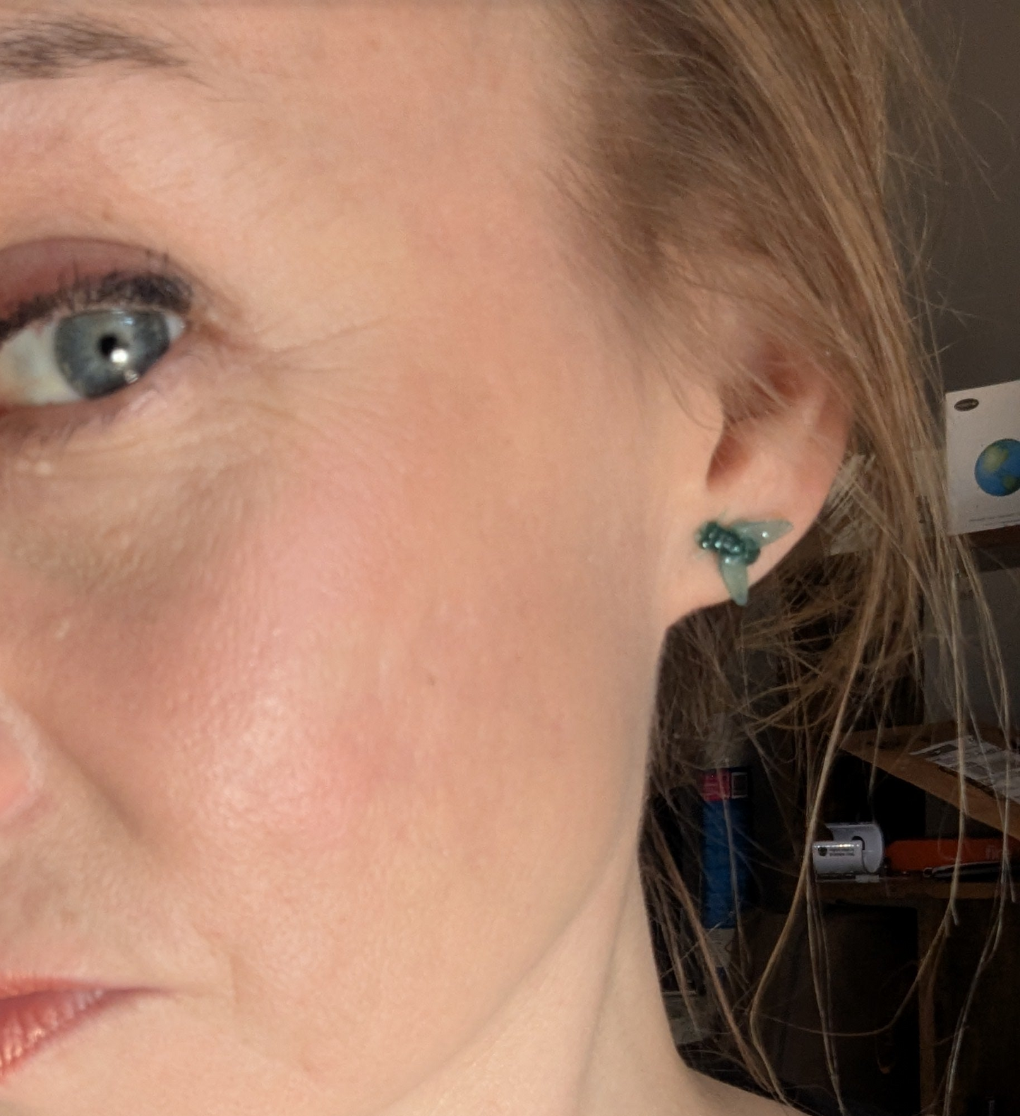 Silicone Fly Stud Earrings