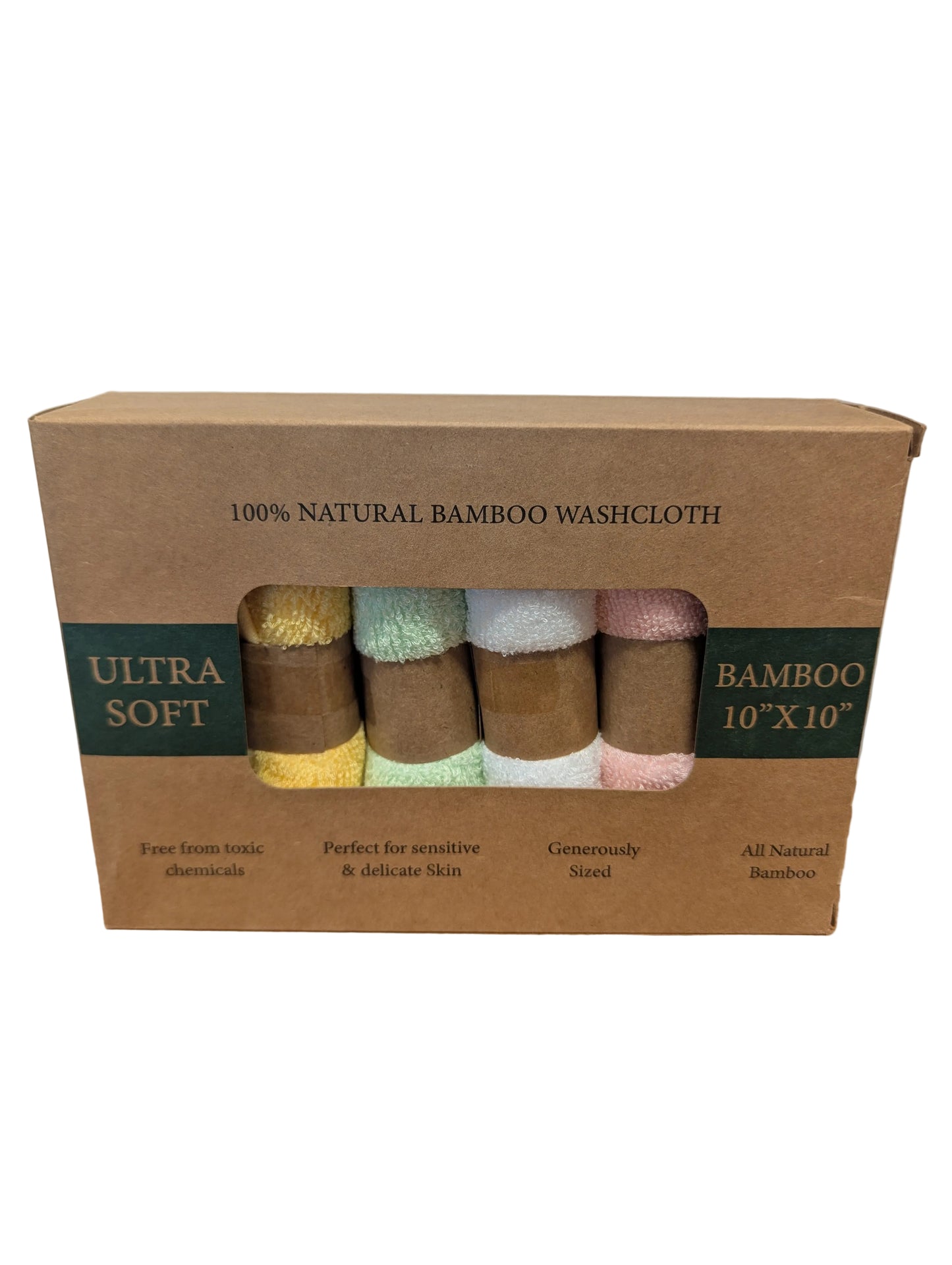 Ultra Soft Bamboo Wash Cloths x 6