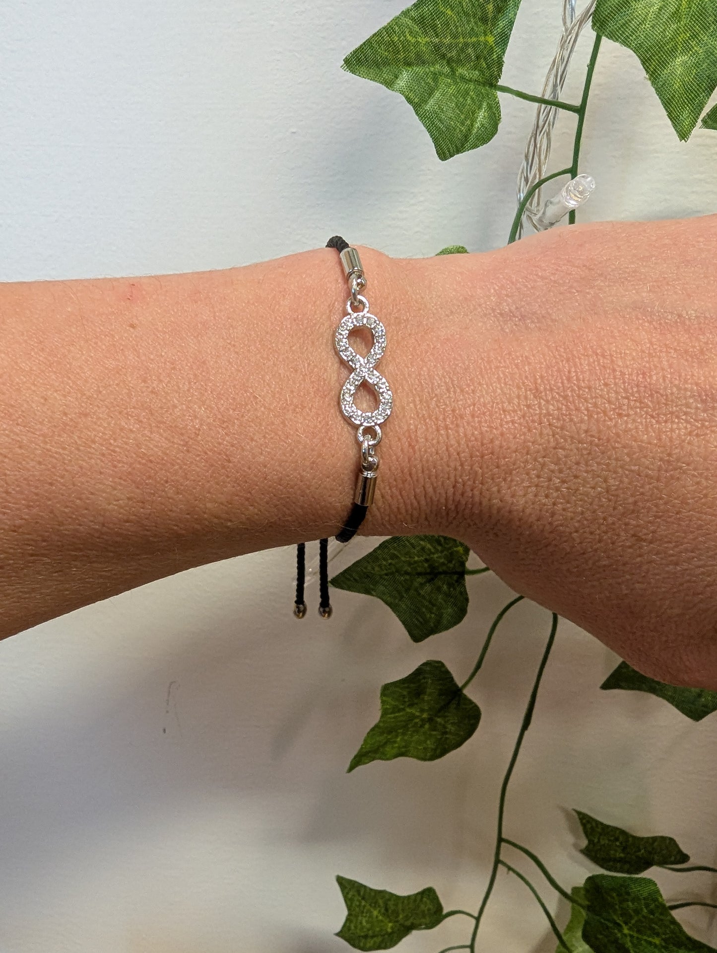 Infinity Bracelet With Silk String