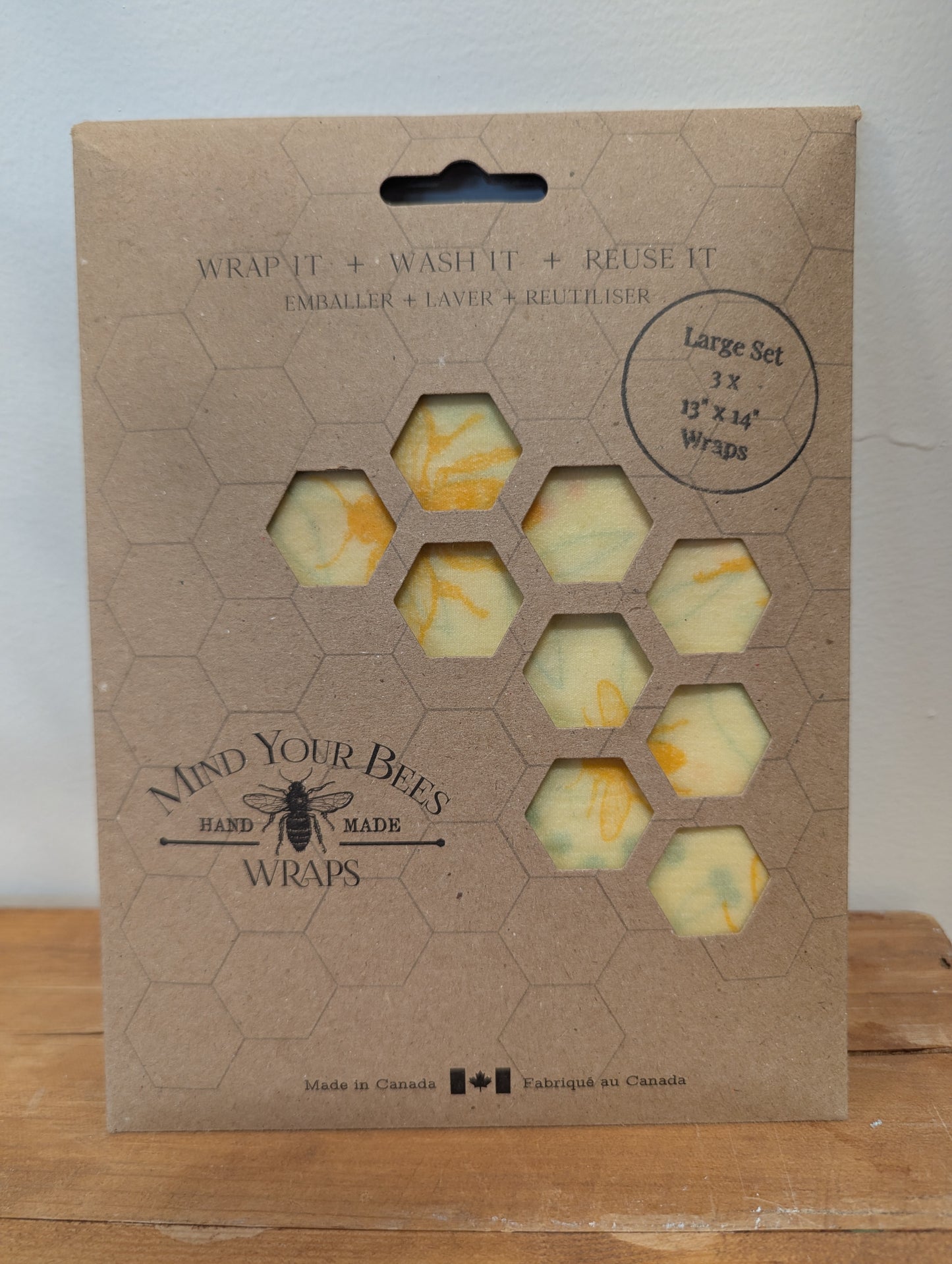 Beeswax wrap Set of 3 Large