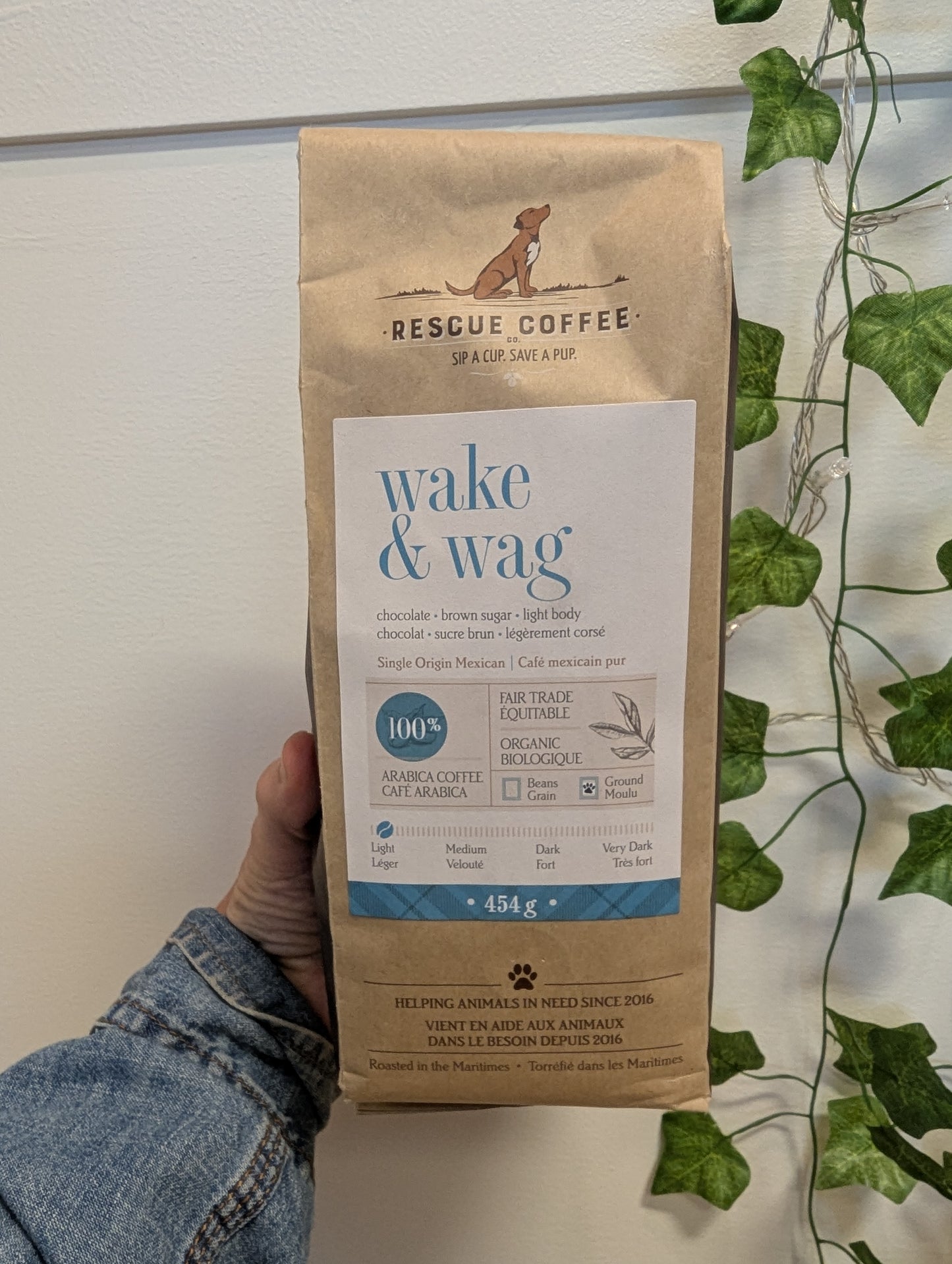 Rescue Dog Ground Coffee-"Wake and Wag" Light Roast