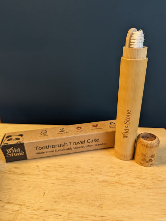 Bamboo Kids Toothbrush Holder
