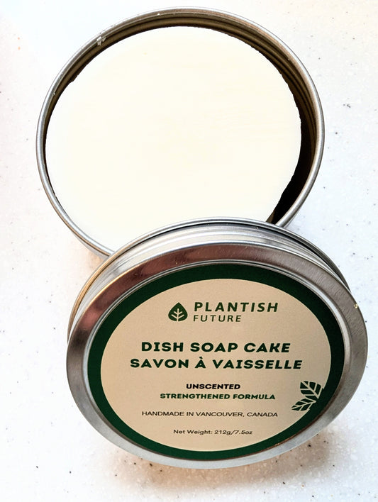 Plantish Dish Soap Cake Unscented- Strengthened Formula!
