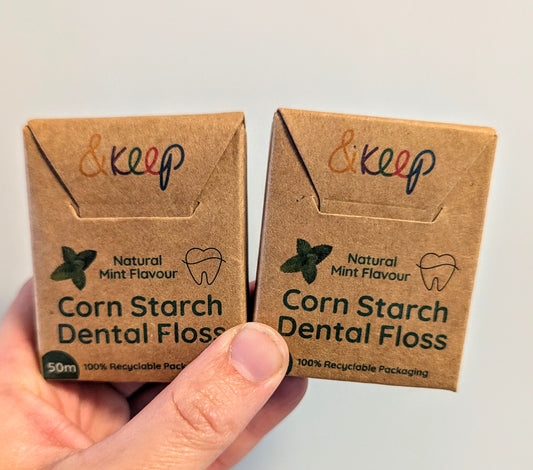 Corn Starch Dental Floss in Cardboard box x 2