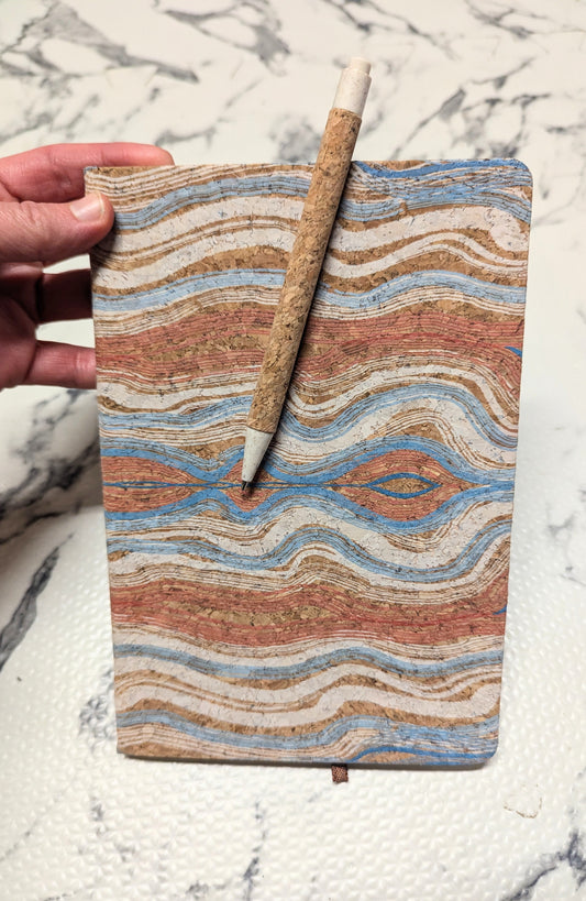 Cork Notebook and Pen set