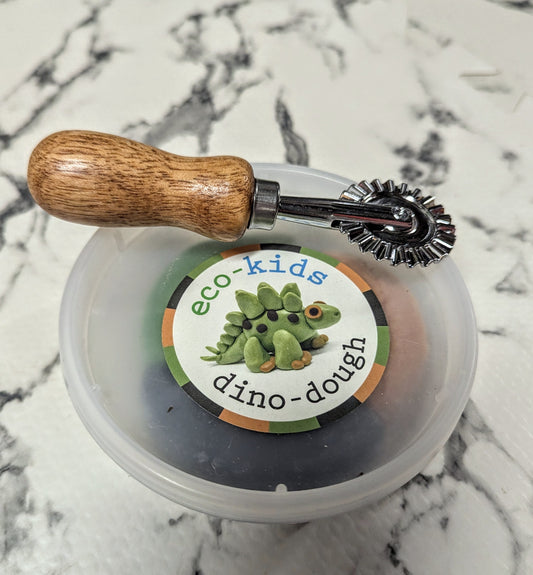 Eco Kids Plant Based Dough And Wooden/Metal Cutters-Dino