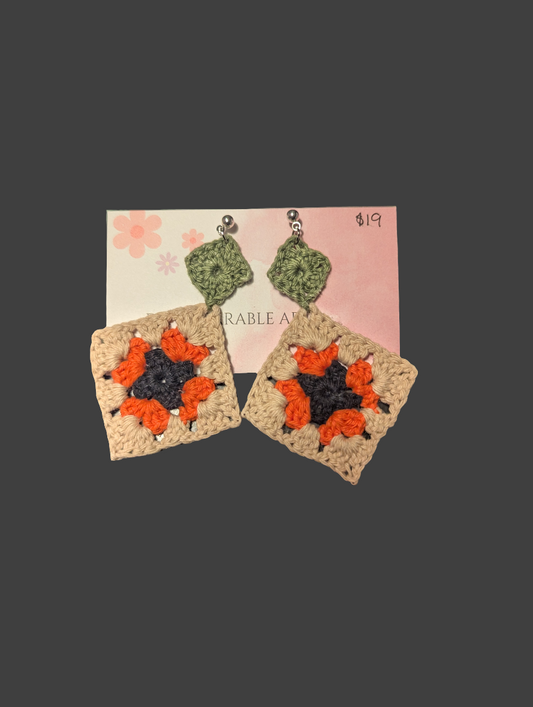 Yandcdesigns Handmade Crochet Earrings
