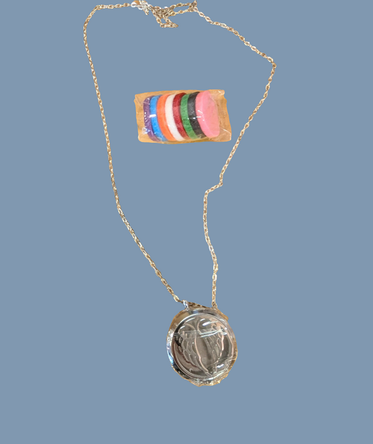 Essential Oil Necklace with 6 Filter Pads