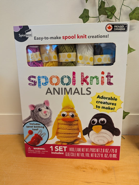 Spice Box Spool Knit Animals Kit