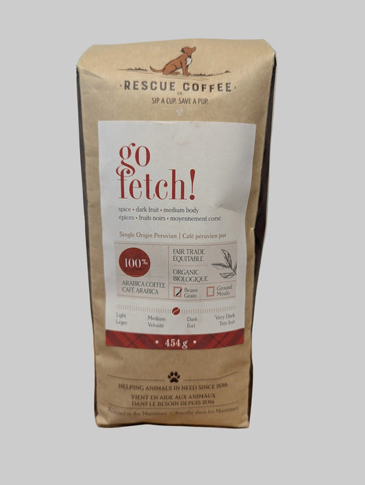 Rescue Dog Ground Coffee-"Go Fetch" Medium/Dark Roast