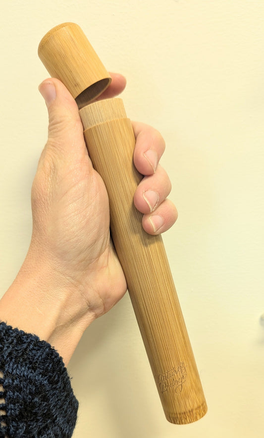 Adult Bamboo Toothbrush Travel Case