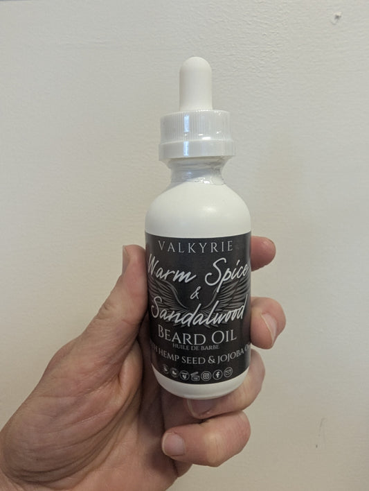 Valkyrie Global Beard Oil- Warm Spice and Sandalwood