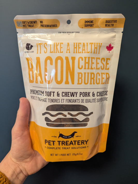 Granville Island Pet Treatery Bacon Cheese Burger Pork and Cheese Soft Treats