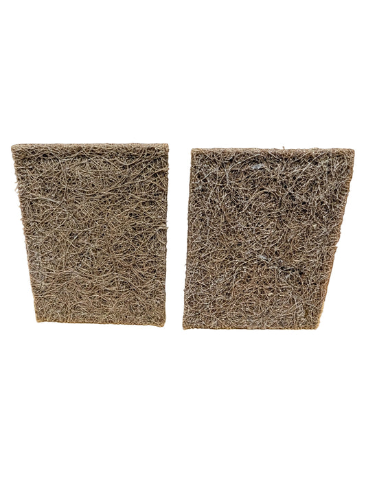 All Natural and Biodegradable Coconut Scouring Pads- Set of 2