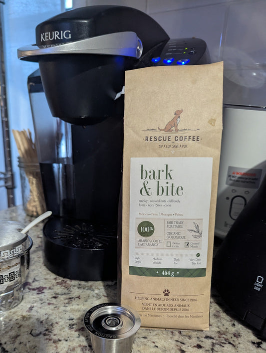 Rescue Dog Coffee-Bark and Bite Very Dark Roast Ground