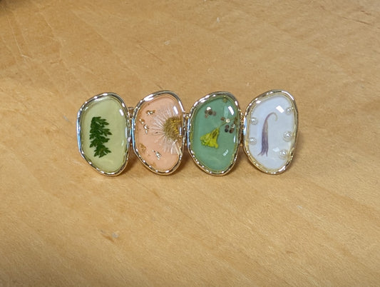 Dried Flower Hair Clip