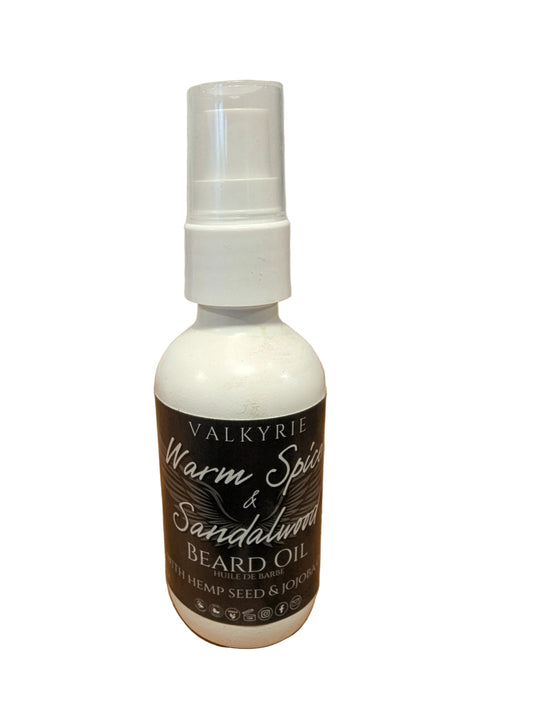 Valkyrie Global Beard Oil- Warm Spice and Sandalwood