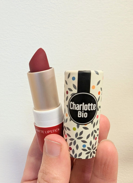 Charlotte Bio Matte Organic Lipstick -Rouge Passion