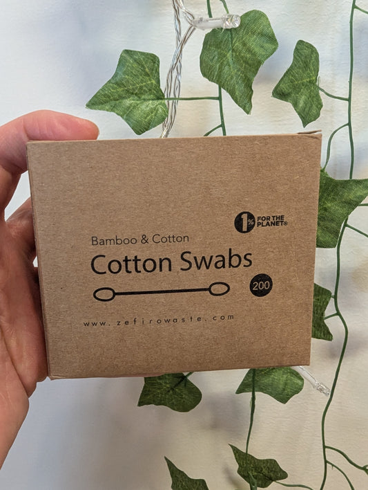 Eco-Friendly Cotton Swabs- 200 pack