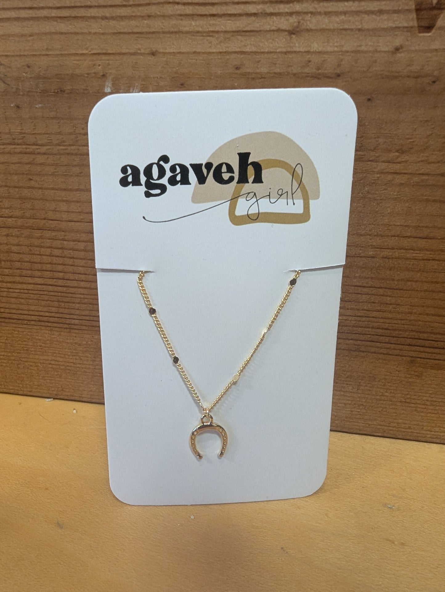 Agaveh Horseshoe Necklace
