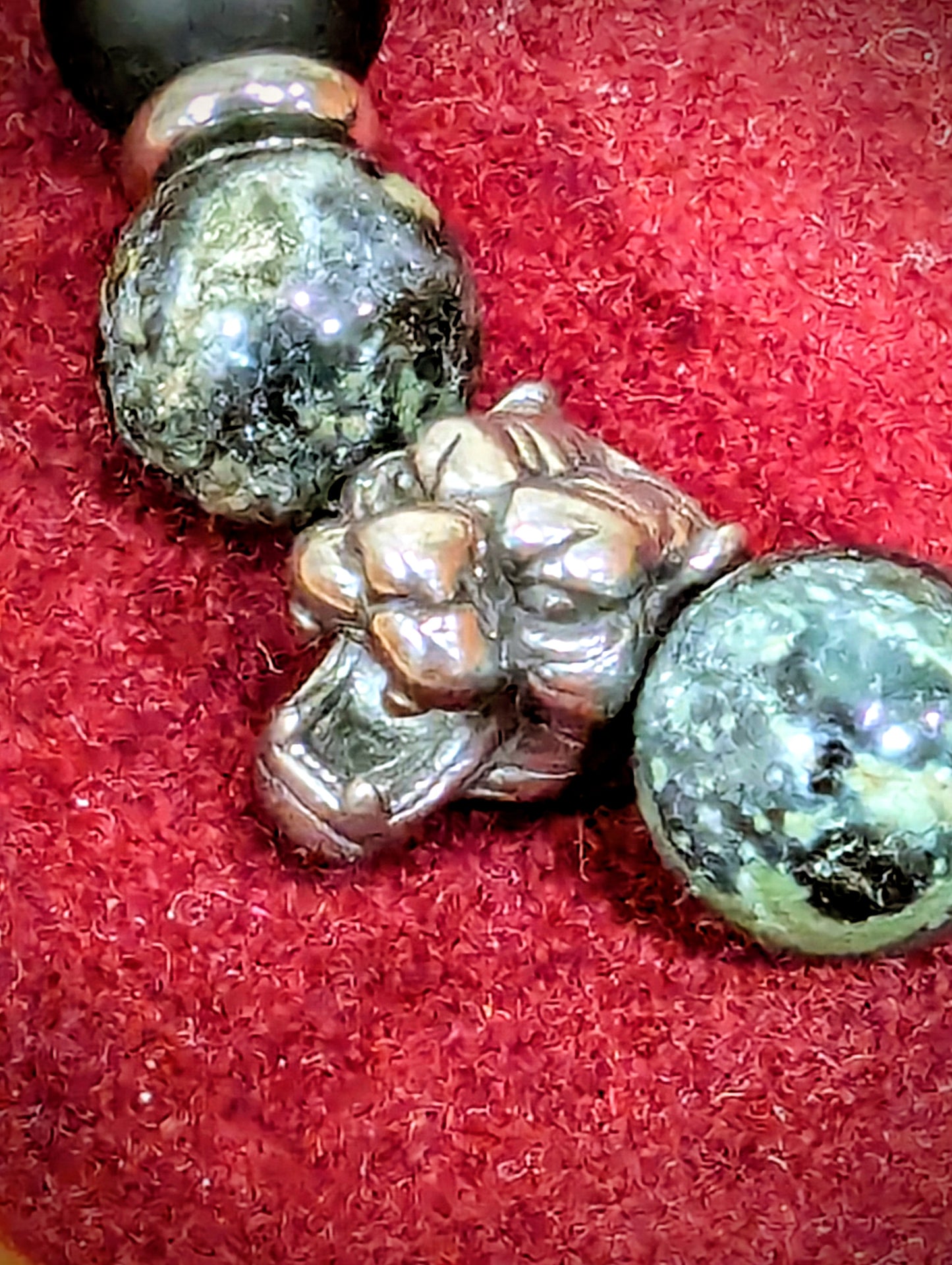 Mana Gallery Drawstring Bracelet with Jasper and Lions Head