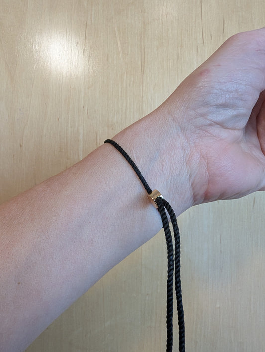 Infinity Bracelet With Silk String