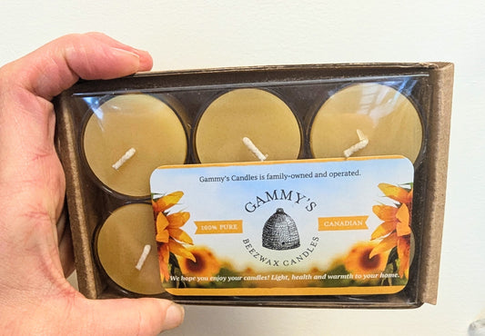 Grammy's Beeswax Tealights 6 Pack