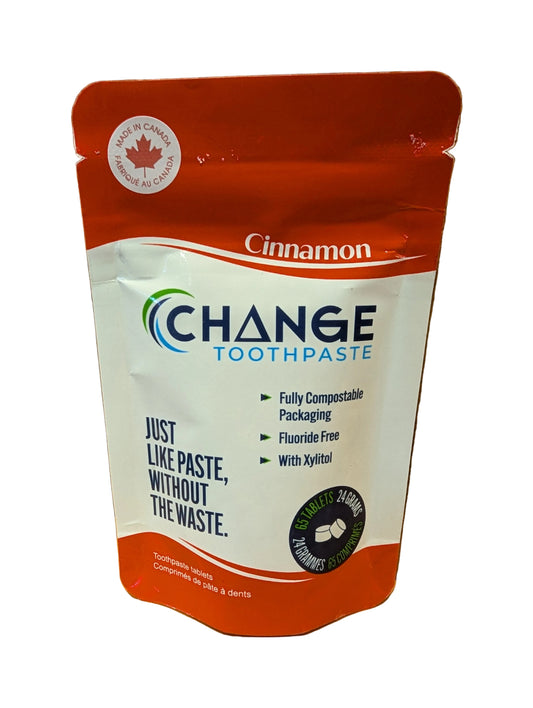 Change Toothpaste Tablets- 65 Pack- Spearmint Flavour