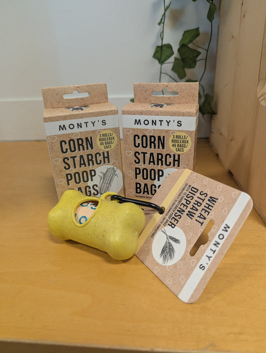 Monty's Corn Starch Poop Bags