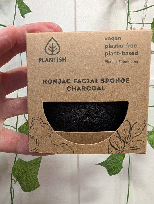 Plantish Konjac Sponge With Charcoal