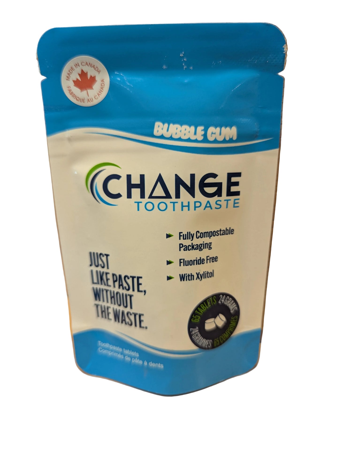 Change Toothpaste Tablets- 65 Pack- Spearmint Flavour
