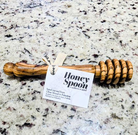 Olive Wood Honey Dipper