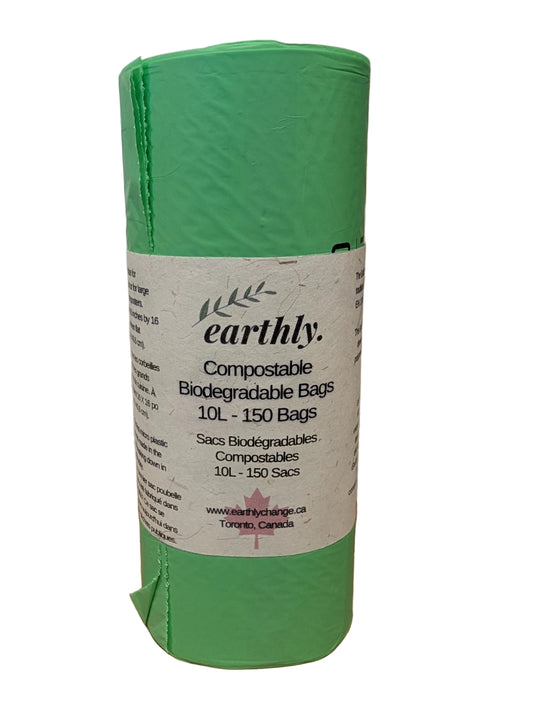 Earthly Change Bin Bags -10 Liter-150 Bags