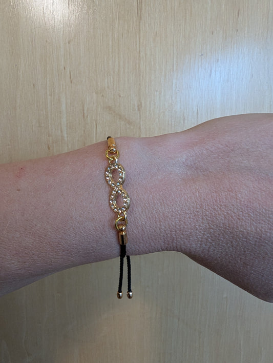 Infinity Bracelet With Silk String
