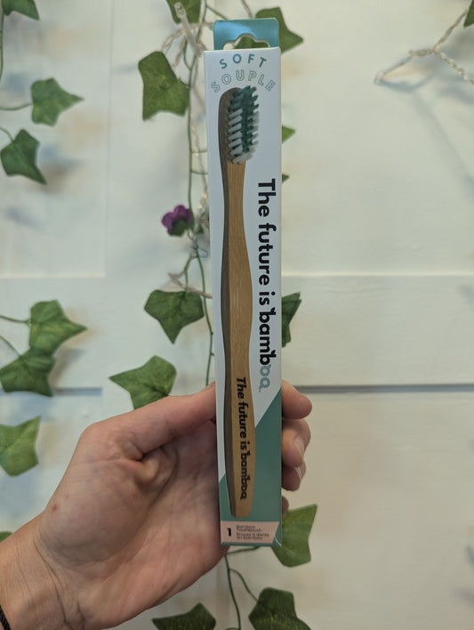 Bamboo Adult Toothbrush-Soft Bristles