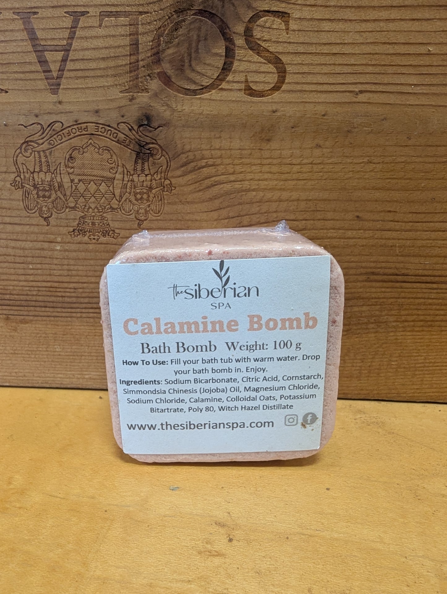 Calamine and Oatmeal  Bath bomb