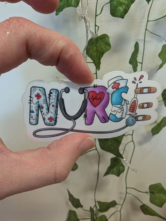 Waterproof Vinyl Sticker-Nurse