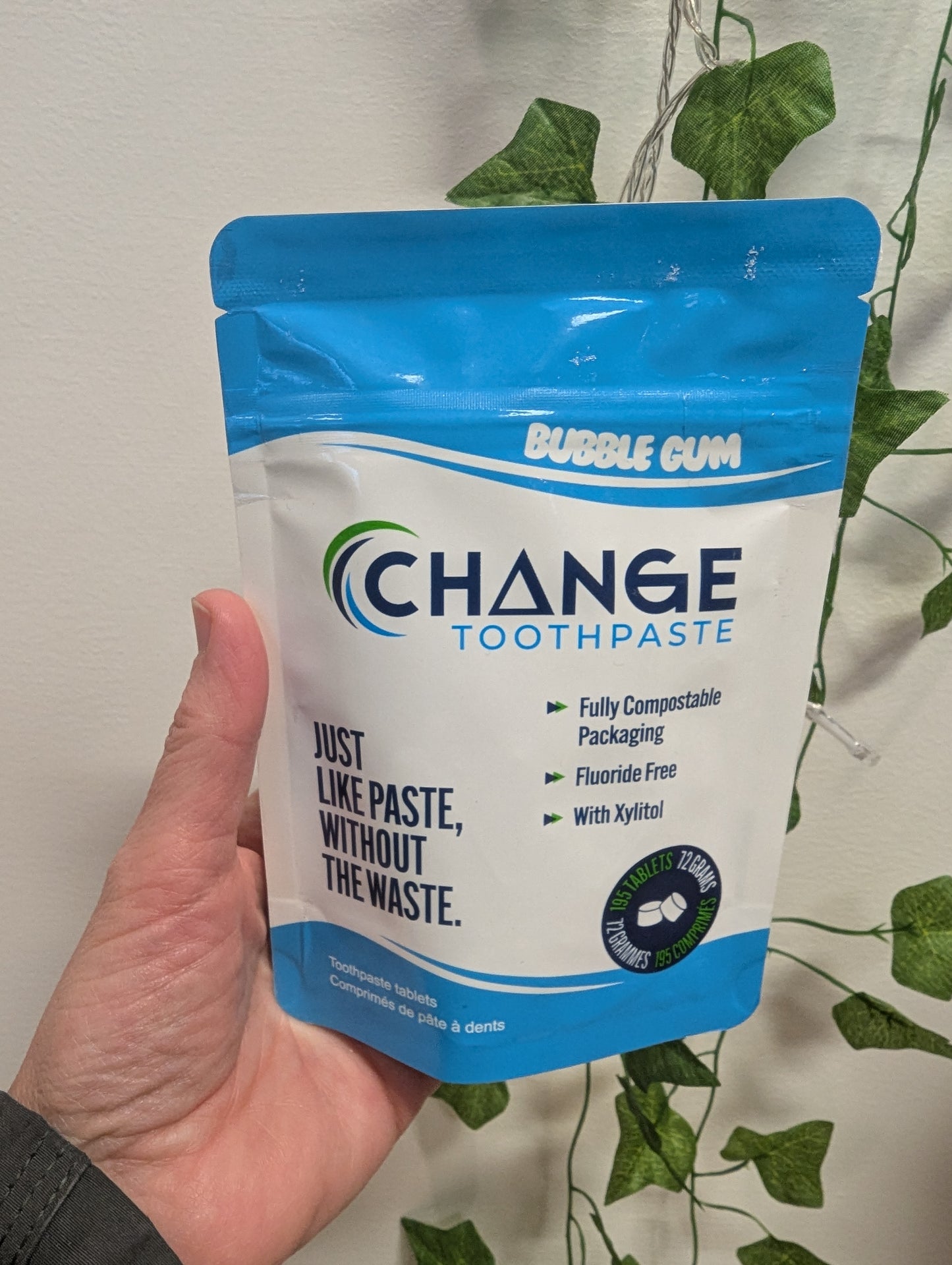 Change Toothpaste Tablets. Bubblegum flavor. 195 tablets