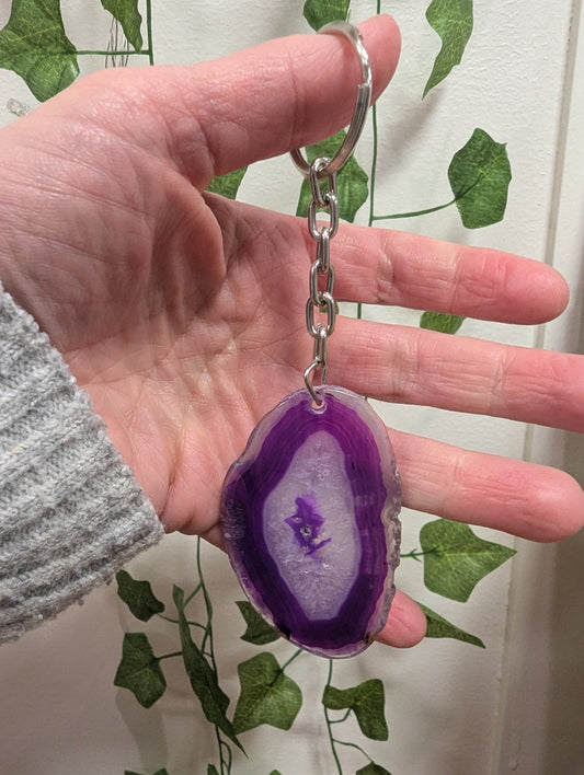 Agate Keychains