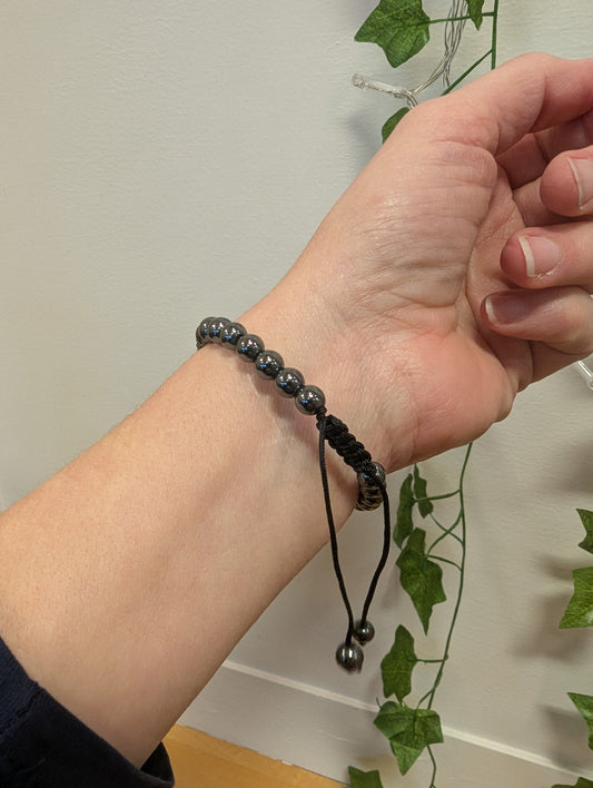 Mana Gallery Hematite And Crazy Lace Agate Bracelet